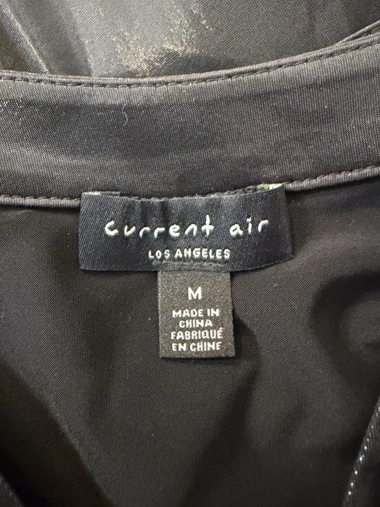 Current Air Shiny Black Long Sleeve Midi Dress - Picture 3 of 5